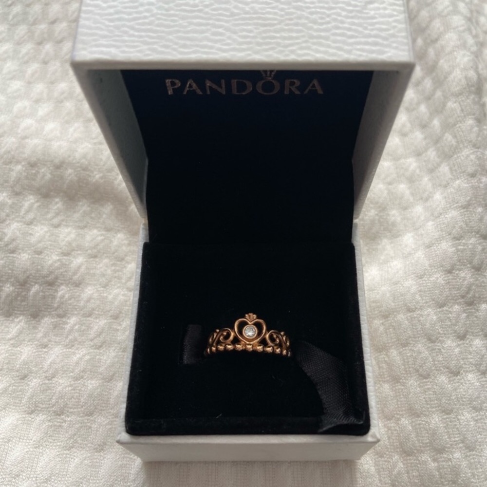 Brand new (with tags) pandora princess ring